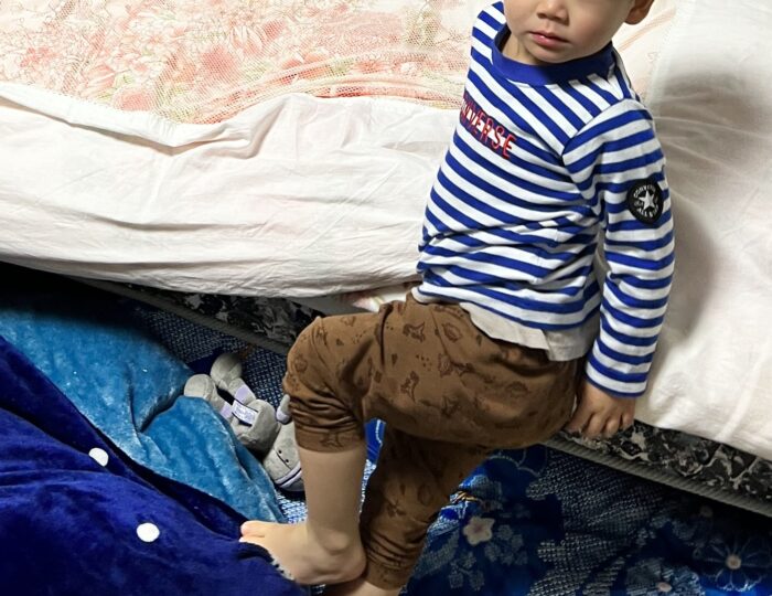 寝る前に動画を見たがる２歳３ヶ月の子供