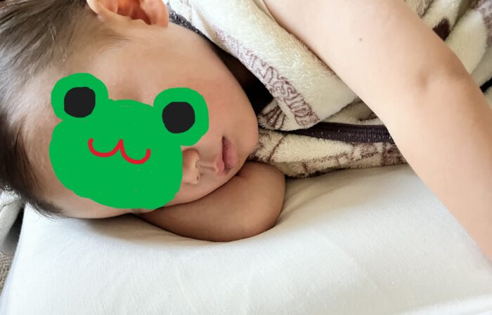 胃腸炎で寝込む２歳３ヶ月の子供